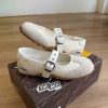 Giày Jeep Mary Jane Vintage Suede White