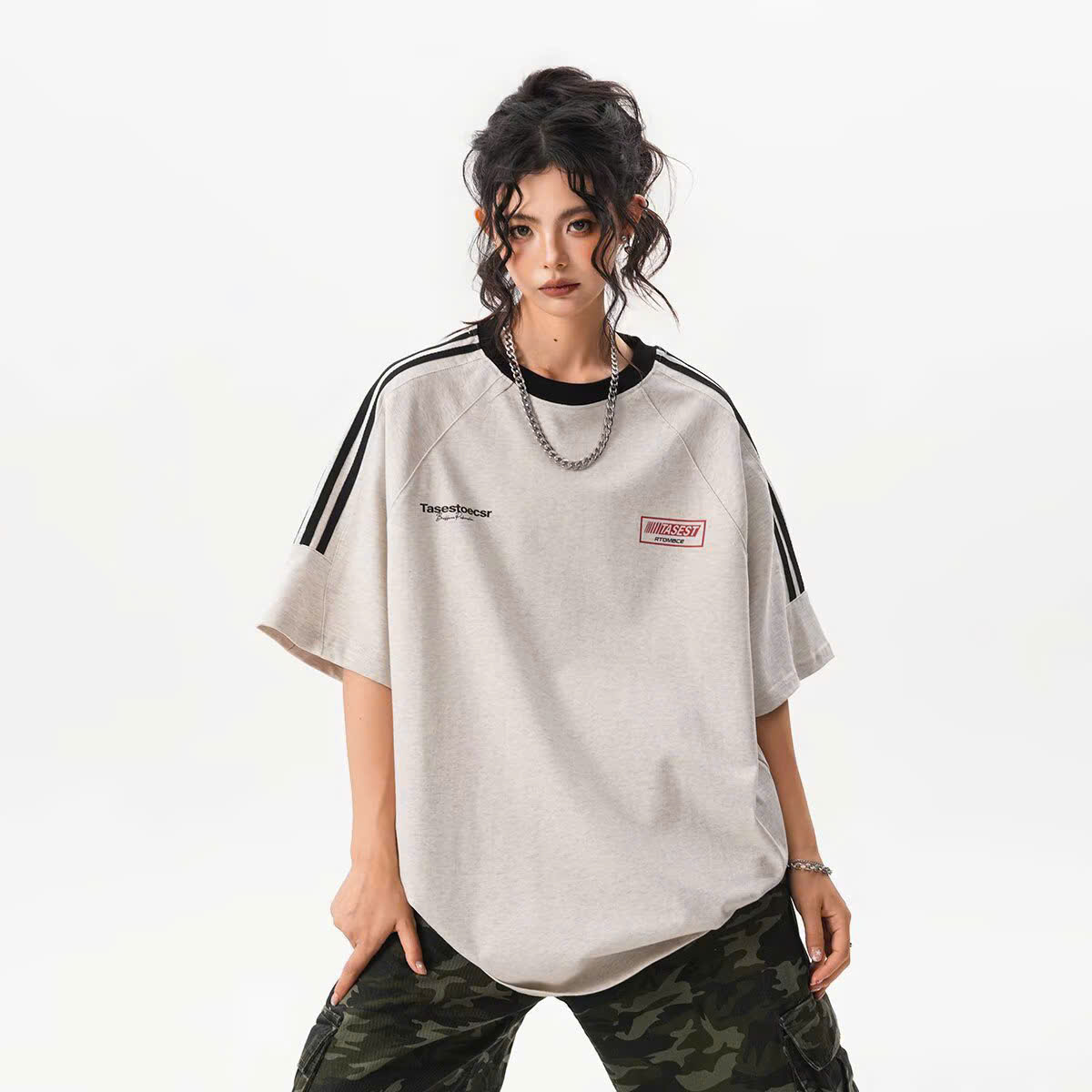 Áo BWKA Tee Tasest Trắng Sọc Đen 26