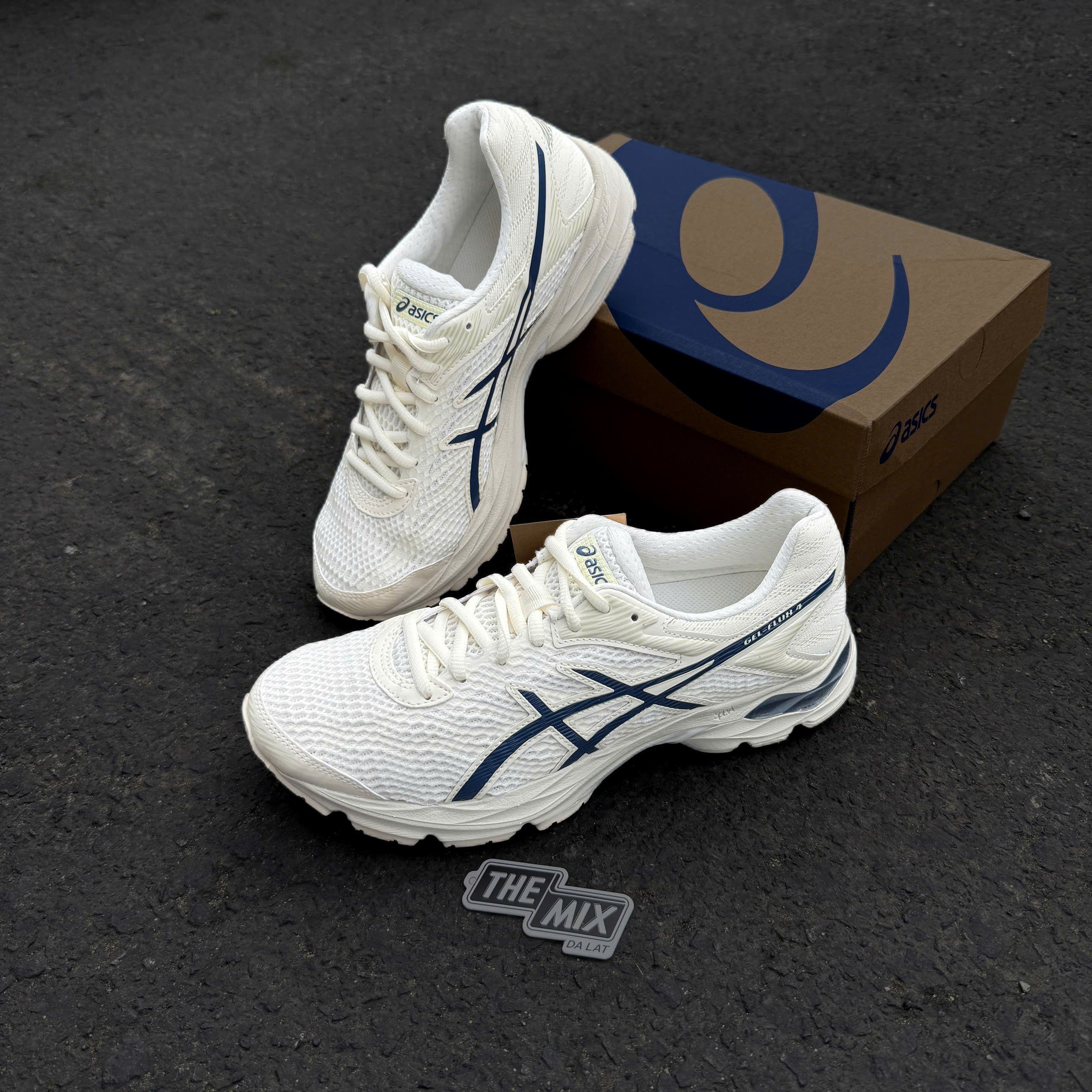 Giày Asics Gel-Flux 4 White Blue 26