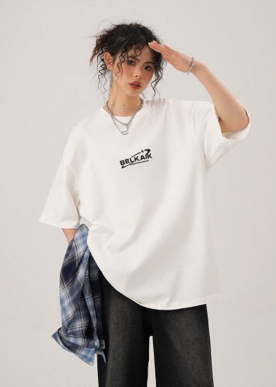 Áo Thun Oversize BELKAIK Logo Basic