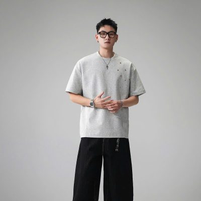 Áo Tee Youshu SHANHOME Xám Sao