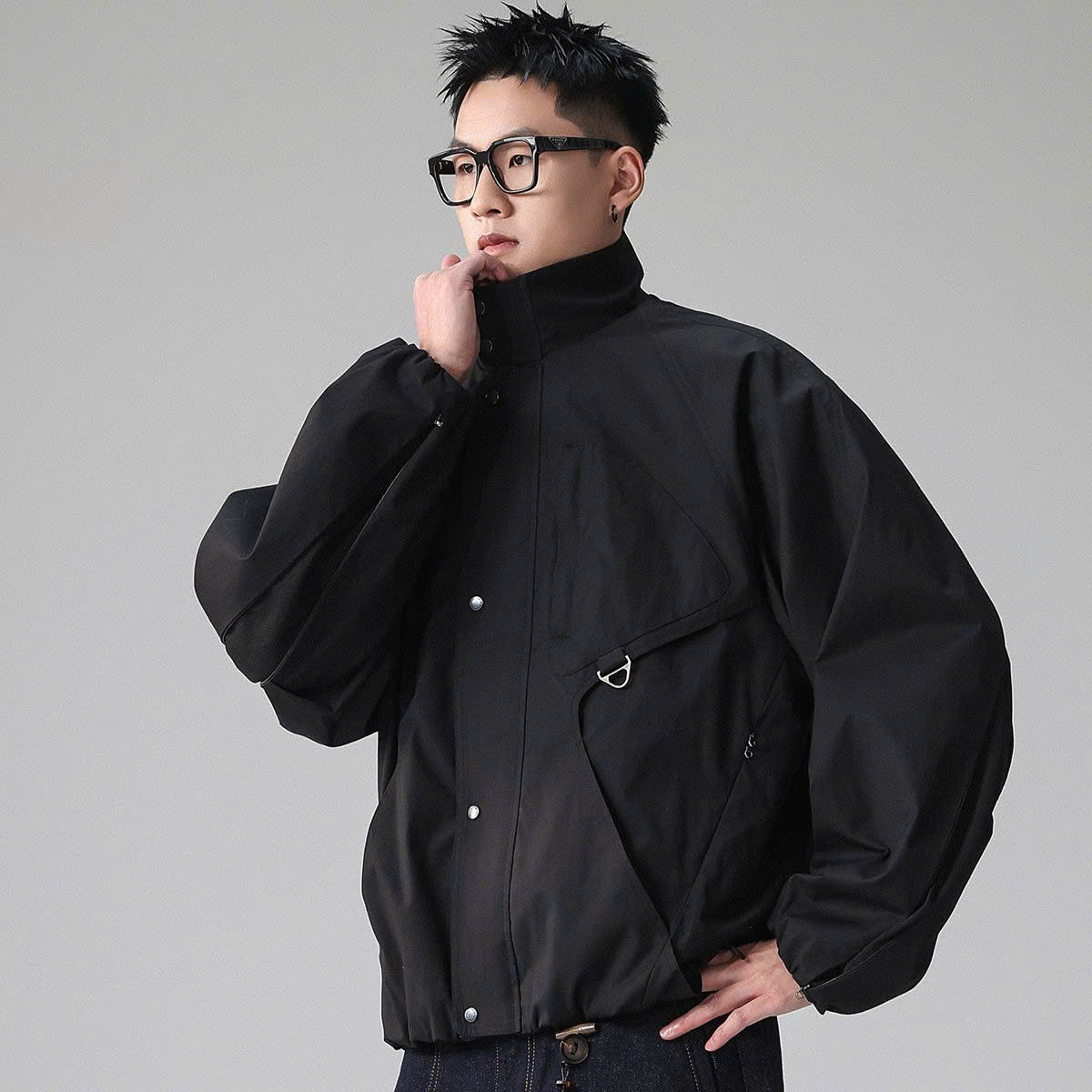 Áo Jacket Youshu Dù Đen