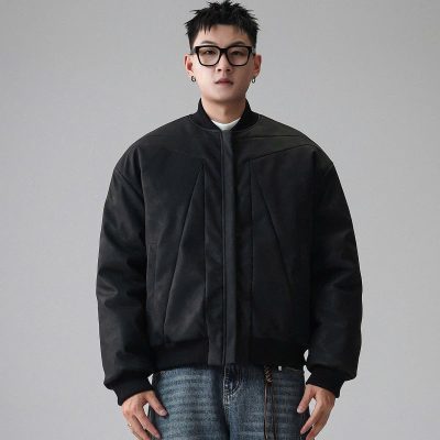 Áo Jacket Da Youshu Đen