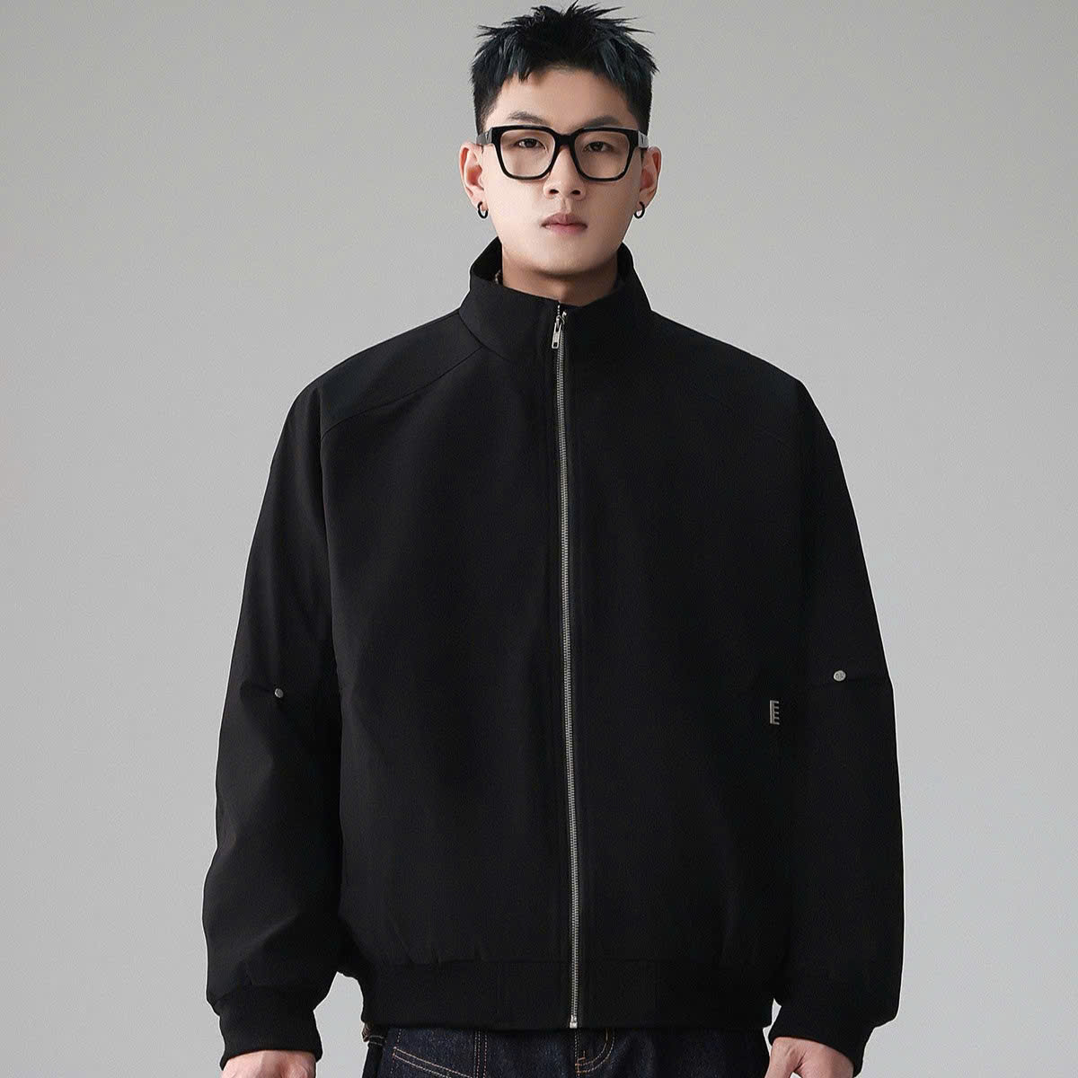 Áo Khoác Youshu Biker Cổ Đứng