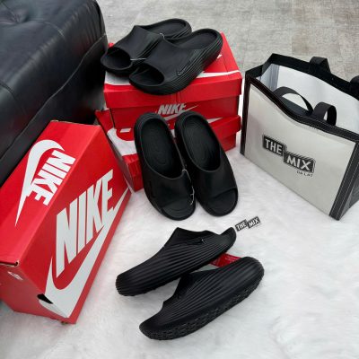 Dép Nike ReactX Rejuven8 Slide black Dép Nike ReactX Rejuven8 Slide Black