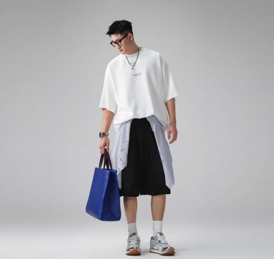Áo Tee Boxy Mao White/Black 26
