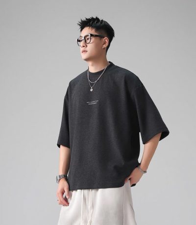 Áo Tee Boxy Mao White/Black 26