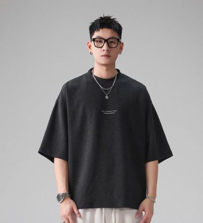 Áo Tee Boxy Mao White/Black 26