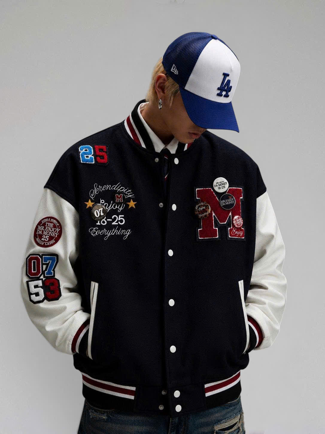 Áo Varsity MEDM Navy Lapel Pin 26