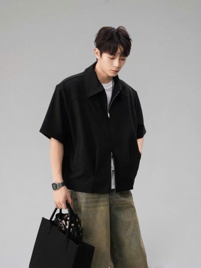Áo QOT Polo Zip Black 26