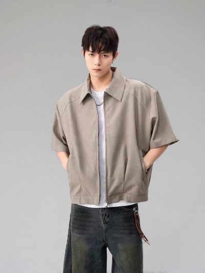Áo QOT Polo Zip Grey 26