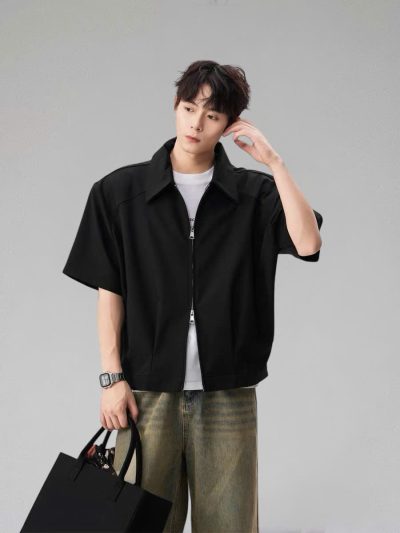 Áo QOT Polo Zip Black 26
