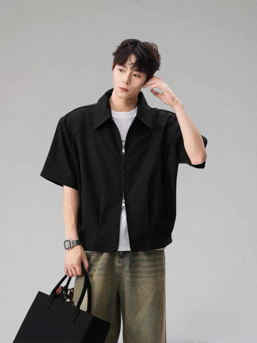 Áo QOT Polo Zip Black 26