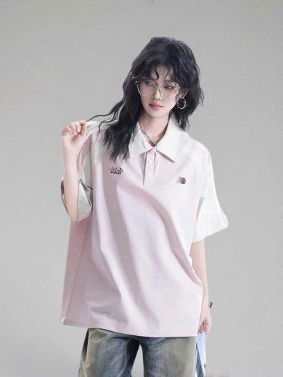 Áo Tee Cattee Polo Pink 26