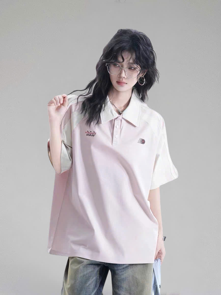 Áo Tee Cattee Polo Pink 26