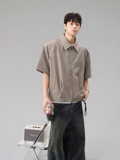 Áo QOT Polo Zip Grey 26