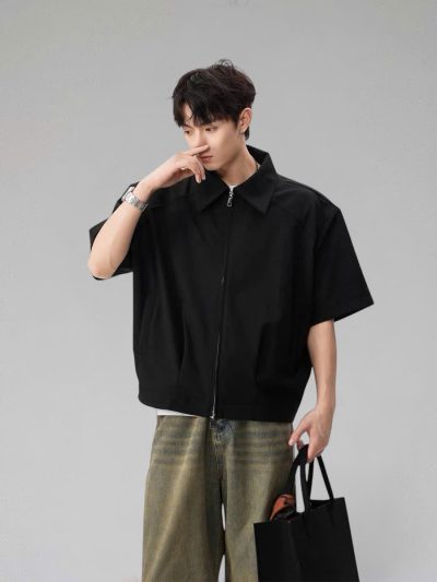 Áo QOT Polo Zip Black 26