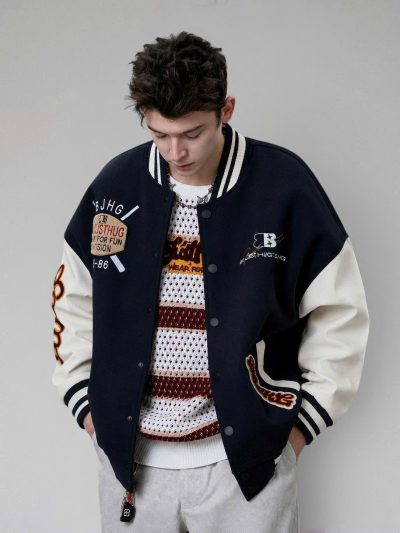 Áo Varsity BJHG Navy Hurt 26