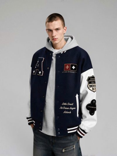 Áo Varsity Achock Navy A 26