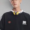 Áo Tee 86 Black With White Stripes
