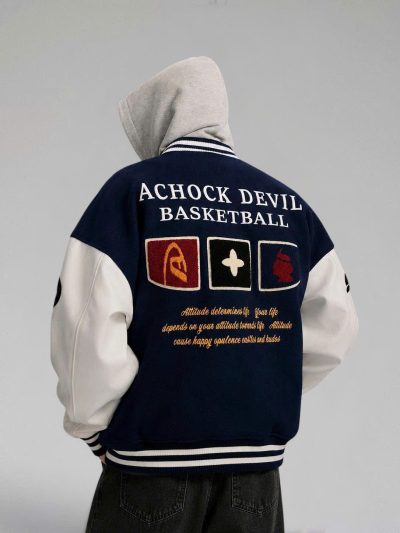 Áo Varsity Achock Navy A 26