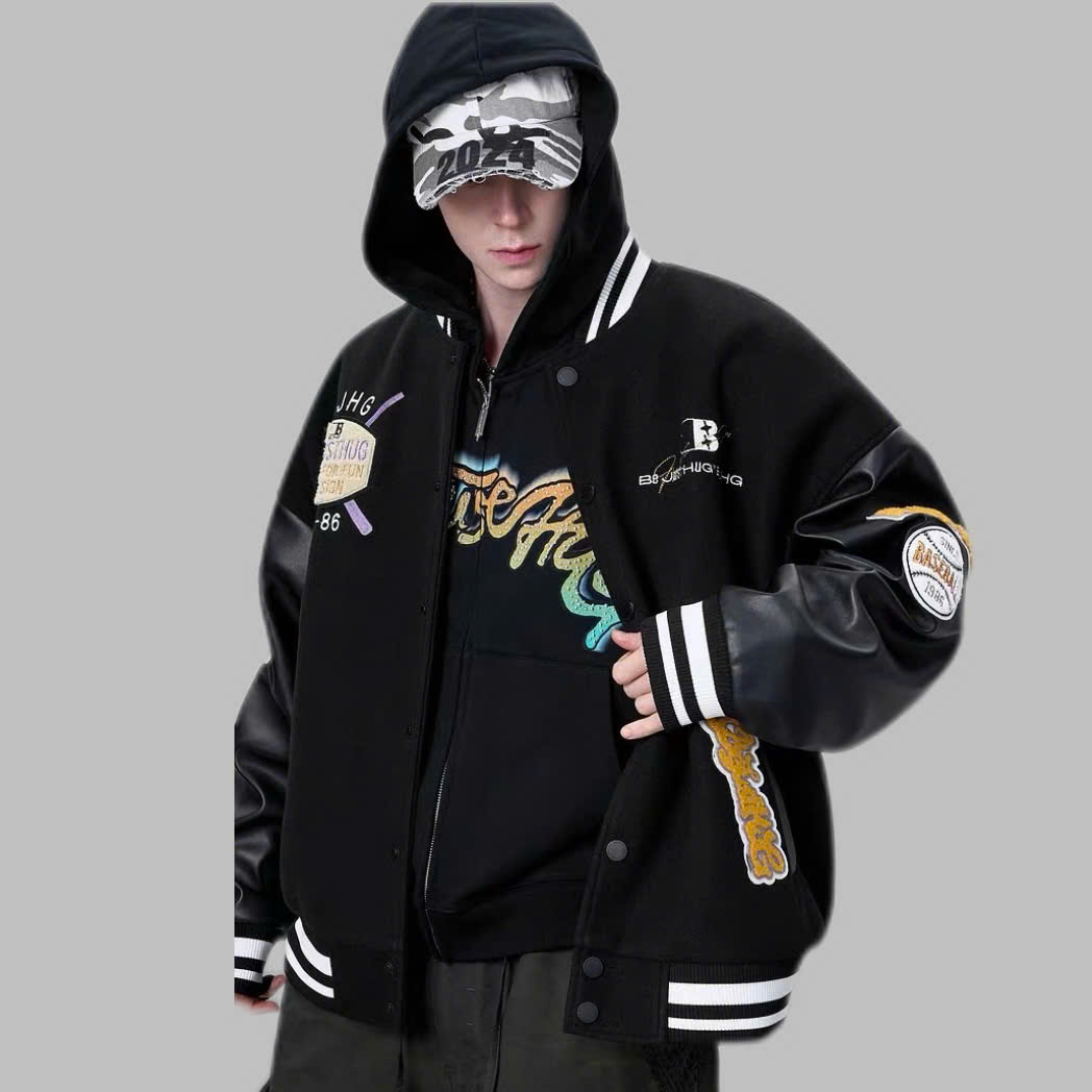 Áo Varsity BJHG Navy Hurt 26