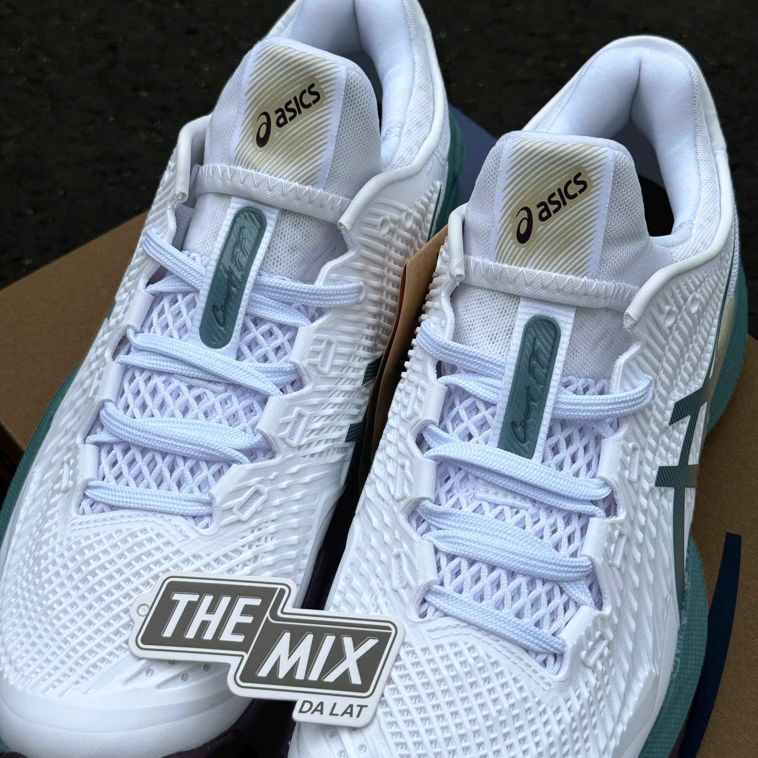 Giày ASICS COURT FF3 White/Foggy Teal Giày ASICS COURT FF3 White/Foggy Teal