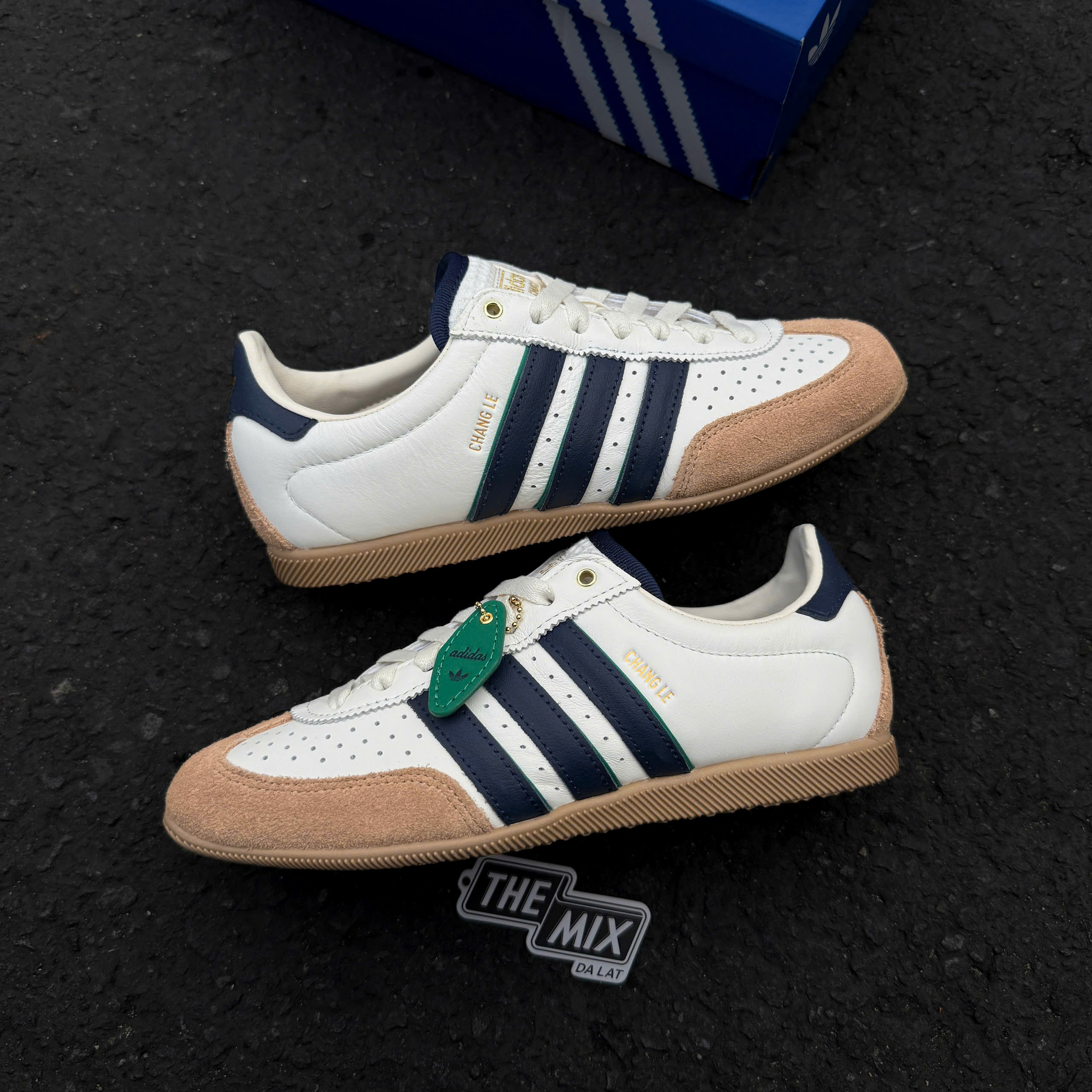 Giày Adidas Changle White Green Navy 26