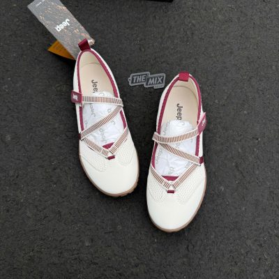 Giày Sandal Jeep Mary Jane Burgundy 25