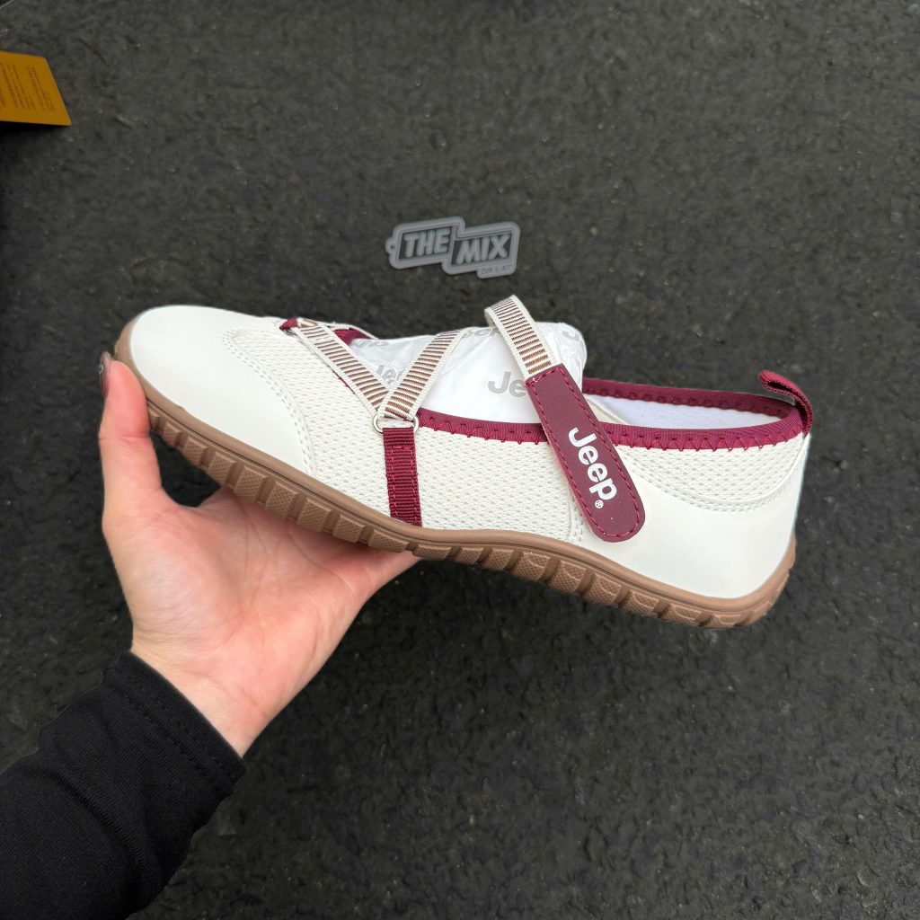 Giày Sandal Jeep Mary Jane Burgundy 25