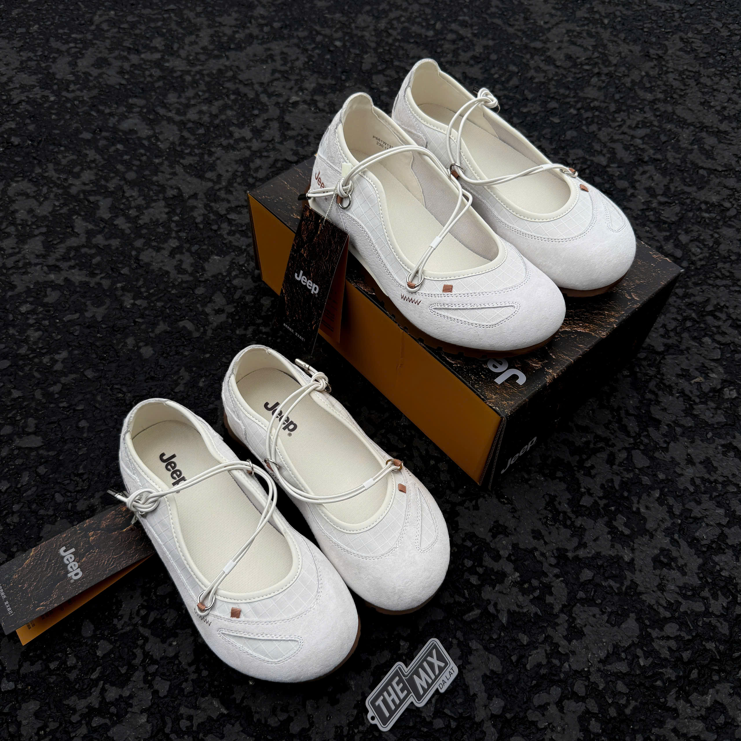 Giày Sandal Jeep Mary Jane Lila Begie 26