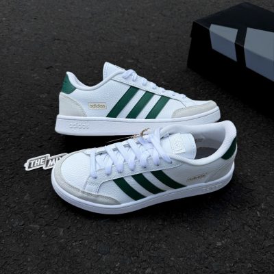 Giày Adidas Grand Court SE White Green 26