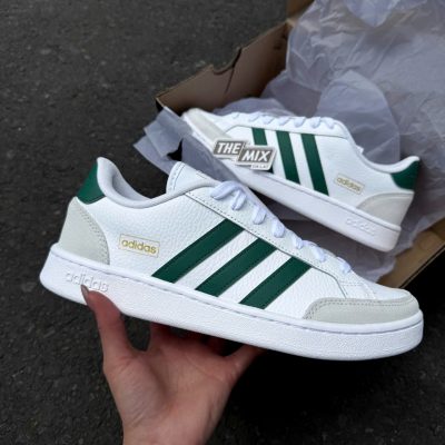 Giày Adidas Grand Court SE White Green 26