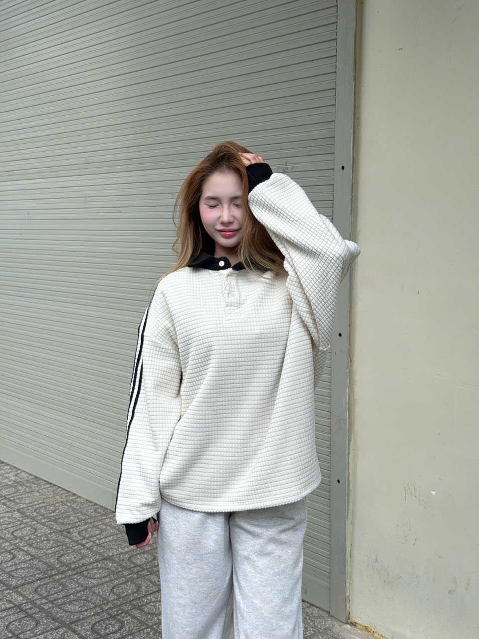 Áo Sweater Polo Begie 26