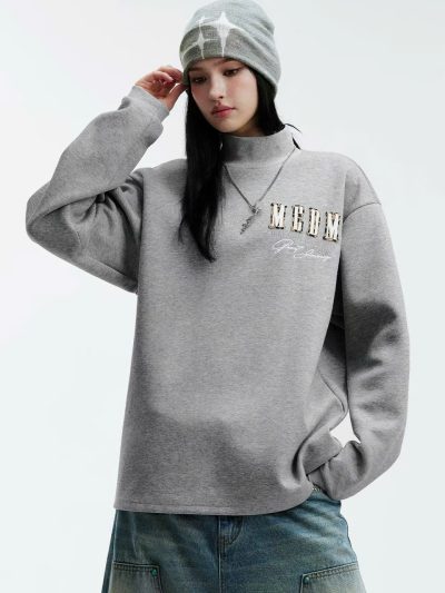 Áo Sweater MEDM Black-Red/ Grey-White 26