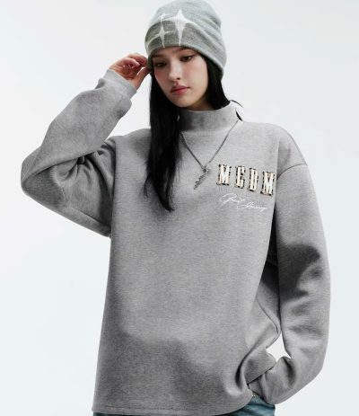 Áo Sweater MEDM Black-Red/ Grey-White 26