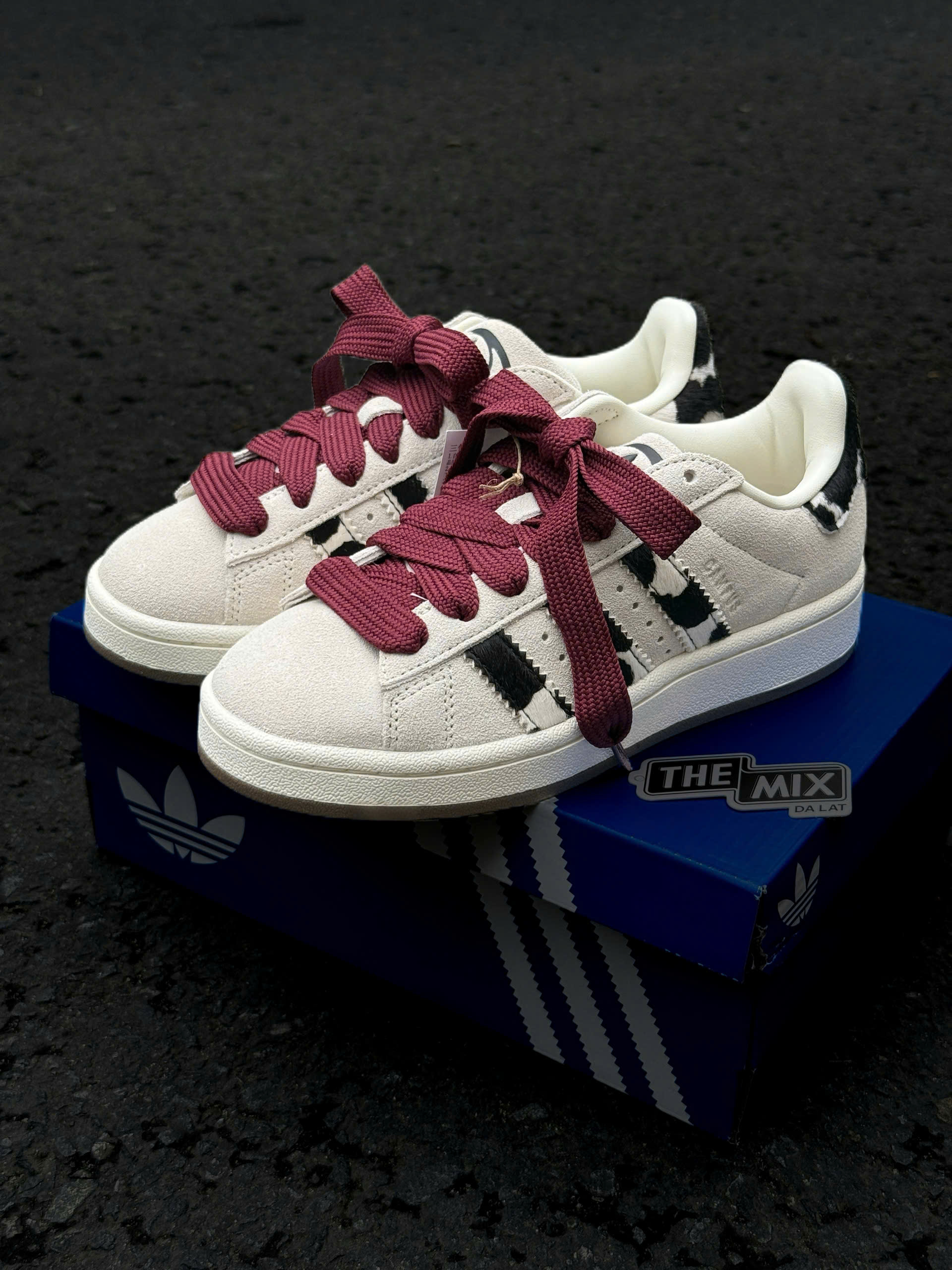Giày Adidas Campus 00S Off White Core Black 26