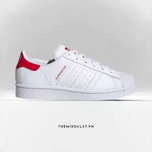 Giày Adidas Superstar J 'White Scarlet'