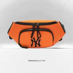 Túi MLB Monogram Nylon Jacquard Hip Sack New York Yankees Orange