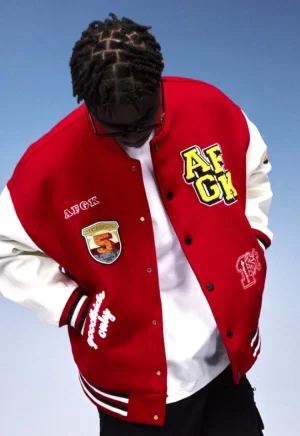 Áo Varsity Jacket A FEW GOOD KIDS Red White