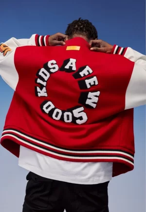 Áo Varsity Jacket A FEW GOOD KIDS Red White