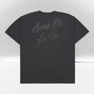 Áo thun ADLV SCRIPT LOGO PRINTING CHARCOAL BLACK