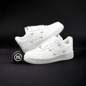 Giày Nike Wmns Air Force 1 Sisterhood White Metallic Silver