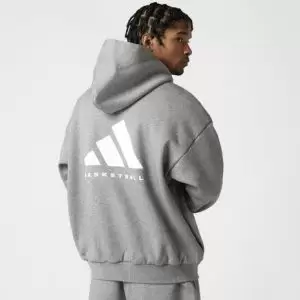 Áo Adidas Basketball Hoodie - Grey