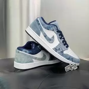 Giày Nike Air Jordan 1 Low Washed Denim