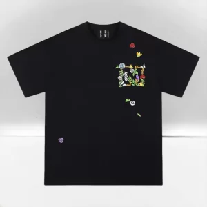 Áo Thun Medm Flower Logo Black