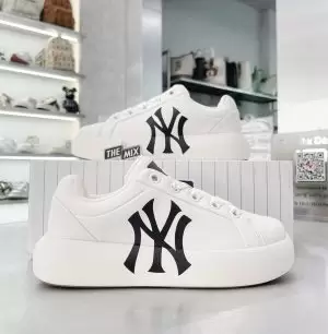 Giày MLB Korea Chunky Classic Base New York Yankees Ivory